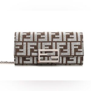 Fendi Baguette Continental Chain Wallet